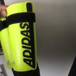 Adidas neon shin guards for soccer